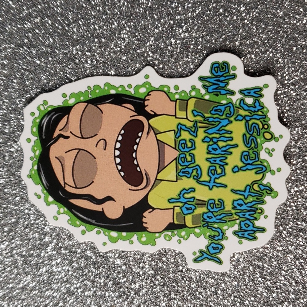 RICK AND MORTY waterproof sticker Parody Room